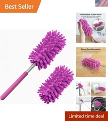Microfiber Duster for Cleaning, Hand Washable Dusters with 2pcs Replaceable M…