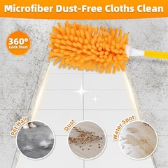 4 Pack Reusable Duster Refills with Swiffer Hand Duster, Washable Microfiber …