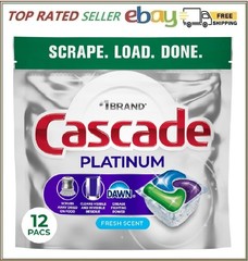 Cascade Platinum Dishwasher Pods, Dishwasher Detergent, Dish Detergent Soap,