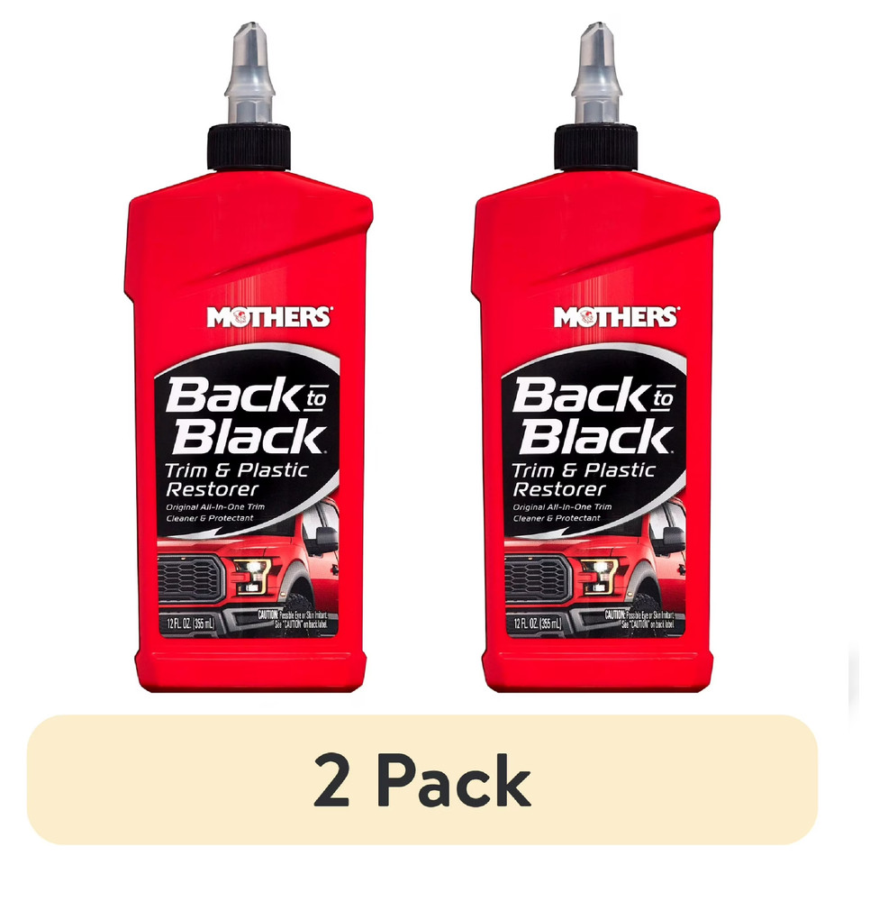MOTHERS 06112 Back To Black Trim And Plastic Restorer Rubber & Vinyl 12 Oz