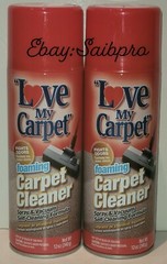 2 Pk Love My. Carpet Cleaner Foam 12 Oz Fights Odor Spray & Vacuum
