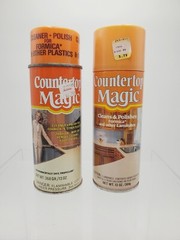 Lot Of 2 Vintage Countertop Magic 13oz Aerosol Cleaner Polisher Spray