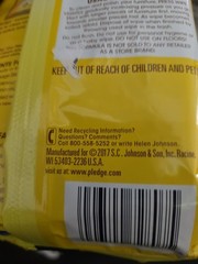 Pledge Lemon enhancing wipes