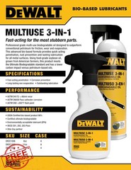 DEWALT 11oz Biodegradable Penetrating Oil