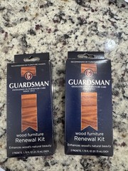 NEW lot of 2 Guardsman Wood Furniture Renewal Kit. Wood Cleaner & Polish