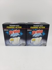 Drano Foaming Disposal Strips Clean Citrus Fragrance 8 Strips Per Box – Lot of 2