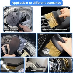 Car Detailing Kit Car Cleaning Tools Set Exterior Interior Wheels 29pcs