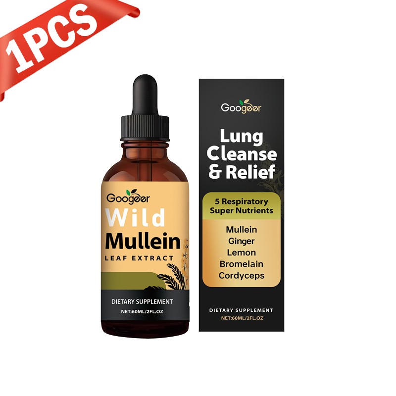 Herbal Leaf Extract Organic for Lung Natural Lung Cleanse Drops Wild Mullein~US