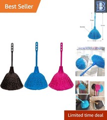 Versatile 3-Pack Microfiber Hand Grips for Gentle Dusting on Delicate Surfaces