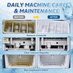 Ice Machine Cleaner Tablets 36 Pack Ice Maker Cleaner Counter Top Portable