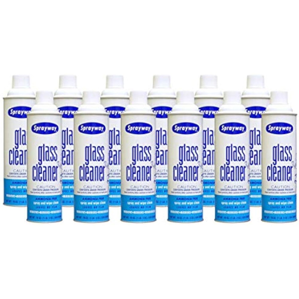 Sprayway Glass Cleaner with Foaming Spray for a Streak-Free Shine for Home and