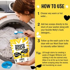 Molly’s Suds Oxygen Whitener 79oz Lemon Bleach Alternative Color Safe