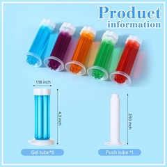 5 Pcs Flower Gels 70 Count 5 Kinds Stamp Bowl Scent Stain Removal Cleaner Fre…