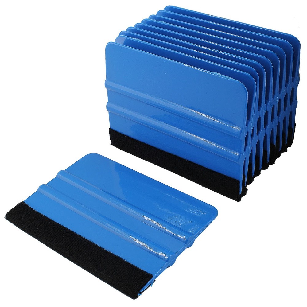 Zorfeter 10 Pcs 4 Inch Felt Edge Squeegee, Car Vinyl Scraper Decal Applicator…