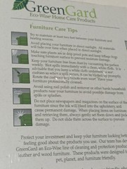 GreenGard Green Gard Eco-Wise Furniture Home Care Products Green Cleaning NIB