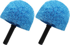 2 Pack Blue Twist-On Cobweb Duster Head Brush – Efficient Indoor & Outdoor Sp…