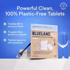 100% Plastic-Free Dishwasher Detergent Tablets 60 Count Free & Clear Eco-Frie…