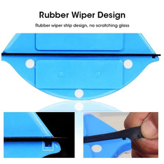 Double-Sided Magnetic Window Cleaner – Glass Cleaning Tool with a Wiping Cloth,