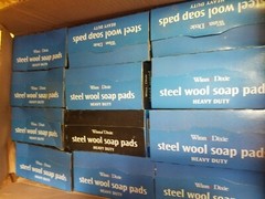 ***JOB LOT OF 12 BOXES*** Winn-Dixie Steel Wool Soap Pads Heavy Duty 10 Ct