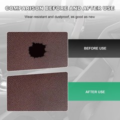 2 PCS Leather Repair Patch Tape, 4 x 8 Inch PU Vinyl Repair Color: Dark Brown