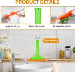 2PCS Silicone Squeegee, Small Squeegee for Car, Automotive Mini Window Squeegees