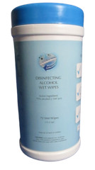 reNeu Earth Alcohol Single Daily Use 72 Wet Wipes 15.5 oz 75% Alcohol 14 x 17cm