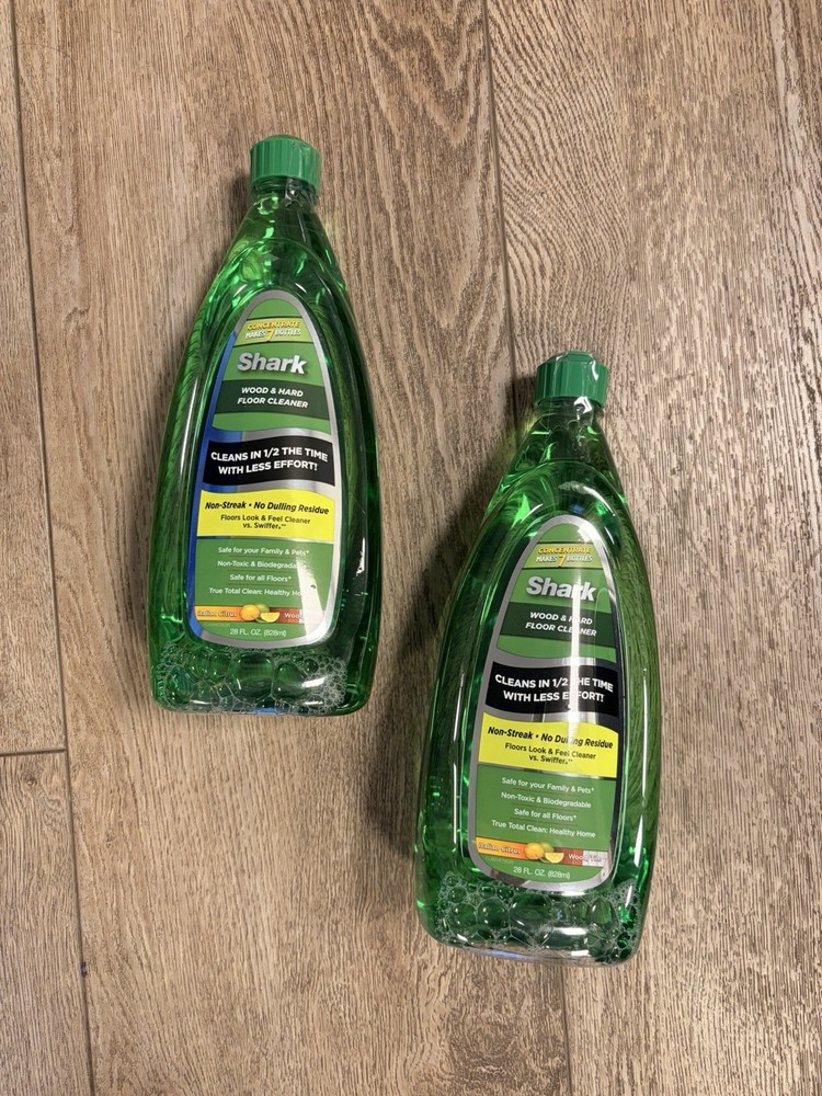 2x Shark Wood & Hard Floor Cleaner Italian Citrus 28 Fluid OZ Sonic Duo