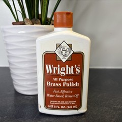 Wright’s Brass, Copper, Pewter, Chrome & Bronze Polish 8 oz UNUSED
