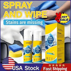 3x 4-in-1 Multi-Enzyme Foam Cleaner,Deep Cleaning Spray for Car Kitchen Bathroom