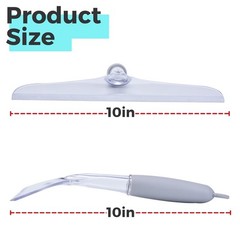 10” Shower Squeegee – Rubber Water Wiper for Glass, Tile & Mirror – 2 Pack