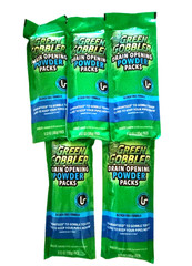 Green Gobbler GGDC5WS Drain Opening Powder – 5 Pack w Hair Clog Remover Tool NEW