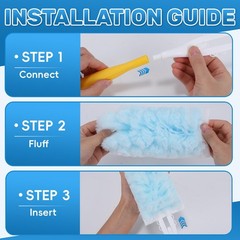 40 Count Duster Refills Compatible with Swiffer Duster,360° Heavy Duty Multi …