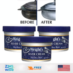 Wright’s Silver Cream Cleaner Polish 8 oz 3 Pack Jewelry Metal Shine Restore