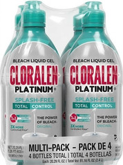 Cloralen Platinum Splash Free Bleach Liquid Gel, 20.29 fl oz pack of 4 bottles