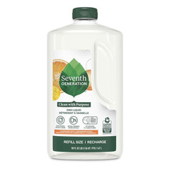 Seventh Generation Dish Soap Refill, Liquid Dishwashing Soap,Clementine 50 fl oz