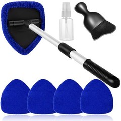 7Pcs Windshield Cleaner Tool Car Window Cleaning Wash Kit with 4 Reusable Microf