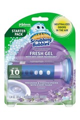 Scrubbing Bubbles Fresh Gel Toilet Stamps Berry Scent 6-Pack