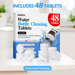 48 Pack Water Bottle Cleaning Tablets,Water Bottle Cleaner Great for Stainles…