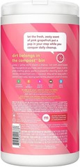 method All-Purpose Cleaning Wipes, Pink Grapefruit, 70 Count | Cuts Grease &