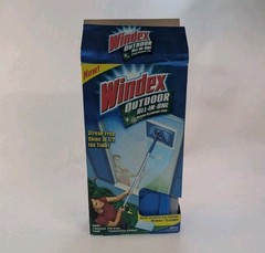 NEW Open Box Windex Outdoor All-In-One Glass Cleaning Tool Starter Kit