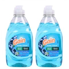 NEW! GAIN (2-PACK) 8 Fl. Oz. 🫐●HONEY BERRY HULA● Ultra Dish Washing Liquid🫧.