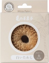 White Coconut Fiber Bagel Tawashi – Large – Japanese Brush for Pots, Pan and …