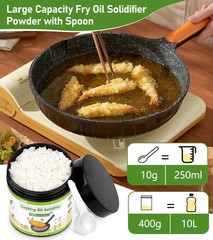YULOFMVE Cooking Oil Solidifier, Solidifies Up to 14 Ounce (Pack of 1), 14oz