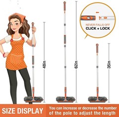 Barra de extensión para limpieza ventanas escobilla goma para ventanas Set NUEVO