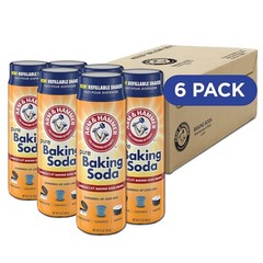 12 Oz Pure Baking Soda Shaker – 6 Pack for Easy Baking & Eco-Friendly Cleaning