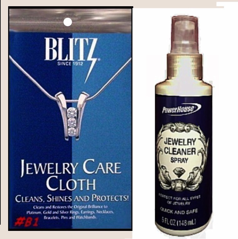 Power House Jewelry Spray & Blitz Jewelry Cleaning Cloth ~ Both ~ 2 Items