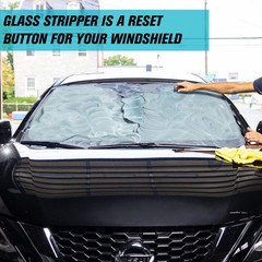 91411 Glass Stripper – Hard Water Spot Remover – Strips Coatings, Waxes, Oils &