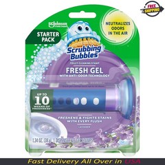 Scrubbing Bubbles Toilet Cleaning Gel Stamps – Rainshower, Pack of 6