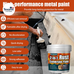 2-In-1 Rust Converter & Metal Primer, 35 Oz Rust Remover & Inhibitor Paint for M
