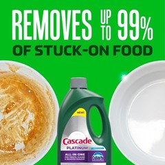 Cascade Fresh Platinum Gel Dishwasher Detergents – 75oz